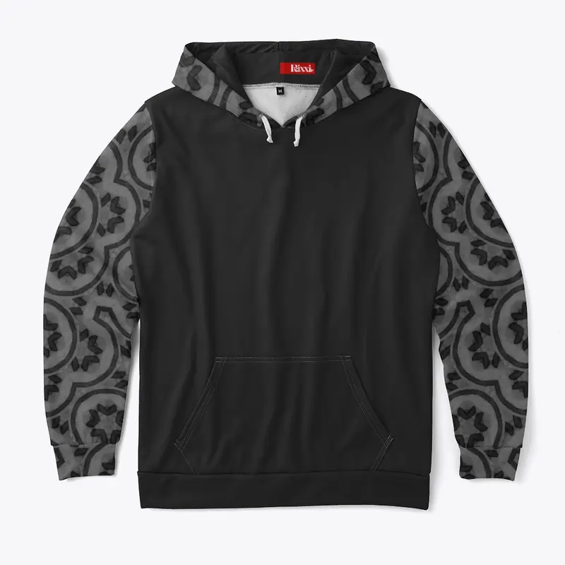 Psychedelic Floral Graphite Gray