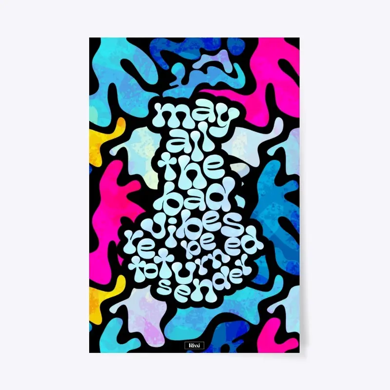 Bad Vibes Returned Graphic Art Print