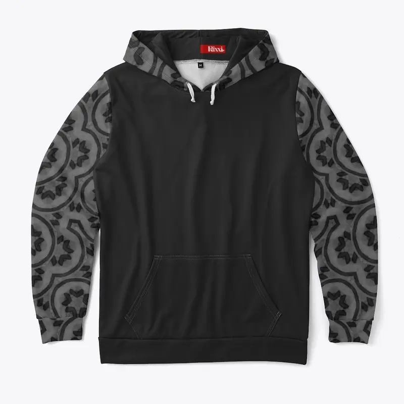 Psychedelic Floral Graphite Gray